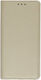 Tel1 Xiaomi Mi Note 10 Lite Smart Magnet Handyhülle Buch Gold