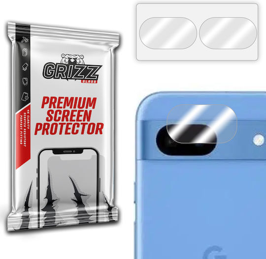 Set 2 Grizzglass Hybridglass Camera Lens Protectors Compatible Google Pixel 8a Transparent