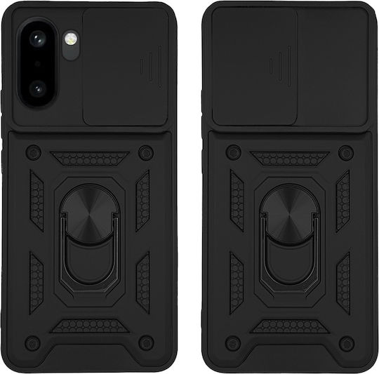Sonique Ring Armor Campro Handyhülle Für OnePlus OnePlus 15R 5G Schwarz