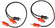 Autoconnect L1rcay2f1mc 2 Female 1 Male Coaxial Rca Splitters 0.3m Ζεύγος