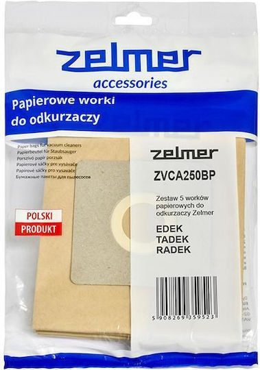 Zelmer Vacuum Cleaner Bags 5pcs Compatible with Zelmer Vacuum Cleaner / Universal