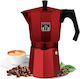 Cecotec Cafetieră Electrică Pentru Plită Espresso 9 Căni Inox Roșu