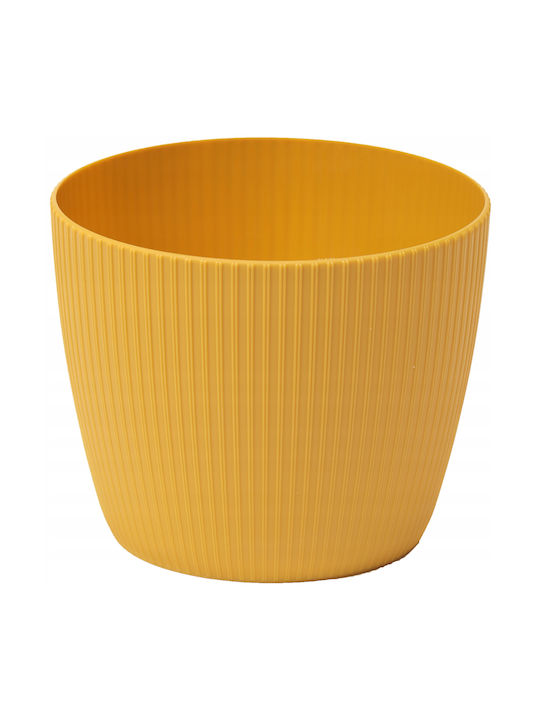 Lamela Magnolia Jumper Pflanzgefäß Kunststoff Senfgelb 14cm