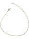 Kalliopi Silver Αλυσίδα Ποδιού από Ατσάλι 20cm