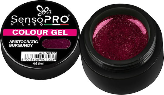 Aristocratic Burgundy Colored Uv Gel 5ml Sensopro Milano