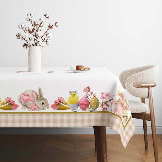 100% Baumwoll Tischtuch 140x320cm Tulpenhase Design