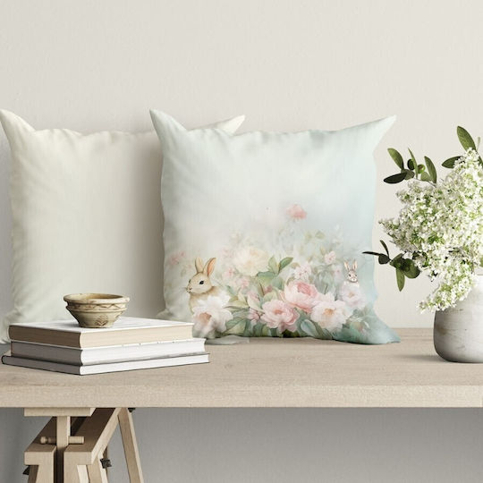 Decorative Pillowcase 45x45 Cm 100% Cotton Romeo Pink Peonies
