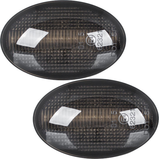 Opel Astra F Corsa B C Tigra A Led Side Indicator Smoked Dynamic 2 Pcs Set
