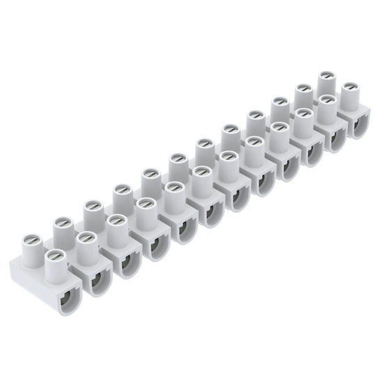Клипс Винт 12 Полюса Бял Тип 79 Ce Ws Orlk 25 Проводници 10 0-25 0мм² 101a 750v