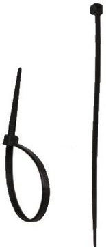 Dedra Δεματικά Καλωδίων Πλαστικά 140mmx3.6mm σε Μαύρο χρώμα (100τμχ) (11C36142)