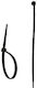 Dedra Plastic Cable Ties 300mmx3.6mm In Black Colour 100 Pieces 11C36302