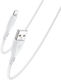 Yesido USB-A to Lightning Cable 12W Λευκό 1m