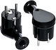 AwTools Schuko Stecker Wt-50 Schwarz 5 Stück
