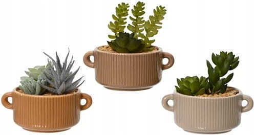 Cactus In A Decorative Pot Artificial Plant 13x13 Cm Cactus In A Decorative Pot Artificial Plant 13x13 Cm