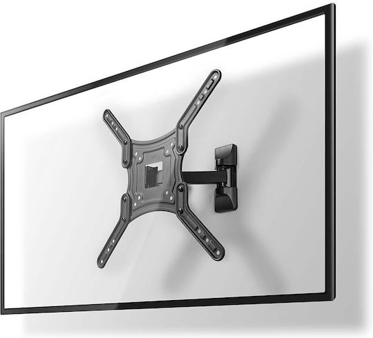 Nedis TVWM1430BK Βάση Τηλεόρασης Τοίχου με Βραχίονα έως 55" και 30kg Μαύρο
