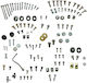 Plastic and Engine Bolts Set Honda Supra Nf100 Indonesia 120427