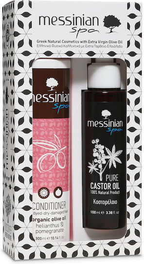 Messinian Spa Σετ Περιποίησης Μαλλιών Διατήρησης Χρώματος για Βαμμένα Μαλλιά με Conditioner & Λάδι 2τμχ