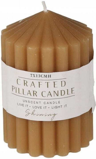 Koopman Decorative Candle White 7x13cm