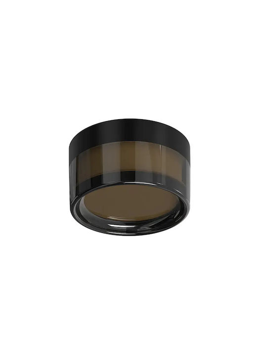 Metanor Ceiling Light Led 9w Cct Black Body Round-mtn-120561