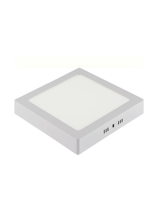 Square Led Smd 24w 2270 Lm Ip20 Ceiling Light With Three Colour Options 3cct White Selena White 016-084-0024-w