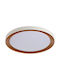 Led Decorative Ceiling Light Anbar Led 37w Cct Br Round Ø55 Max 2170lm 3000-6500k Ip20 I Class White Brown 38930