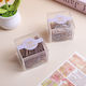 Document Paper Clips Gold Acrylic Square Box 120 Pieces Assorted Colors
