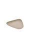 Iron Tray Triangle Taupe 21x20.5cm