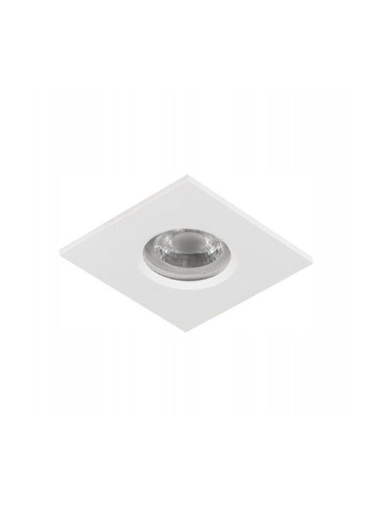 Kanlux Talu Ip44 Dsl-w Non-adjustable Ceiling Spotlight Without Gx5.3/gu10 Socket Max 10w White 39542