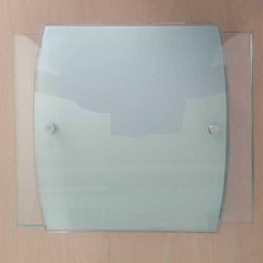 Arlight Wall Lamp 28.5x22.5x10cm 2x40w Glass Transparent-Opal