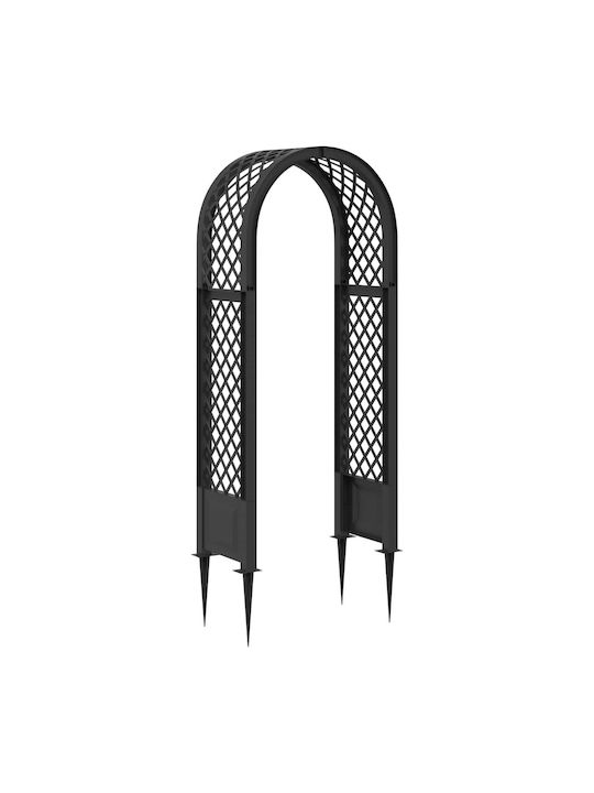 Vidaxl Αψίδα Ρόδων Ακίδες Ανθρακί 97 X 43 X 218...