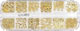Luxorise Nail Art Nail Rhinestones Gold Summer 12 Designs