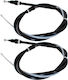 Audi A3 8l 96-03 Handbremsseil 1j0609721ac + 1j0609721ad 2 Stück Set
