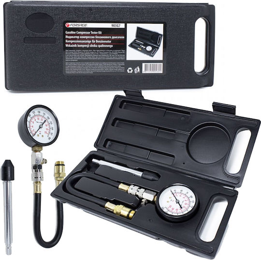 Compression Pressure Tester Meter Gasoline 0-21