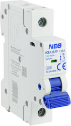 Întrerupător Rezidual Curent 1p C 25A 6kA Neo Ocb C25 1p 87.655