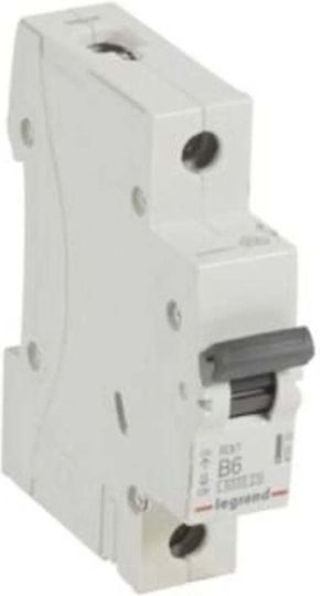 Legrand Rx3 1p B 6a 6000 Elektrische Schaltpaneel-Druckknopfschalter