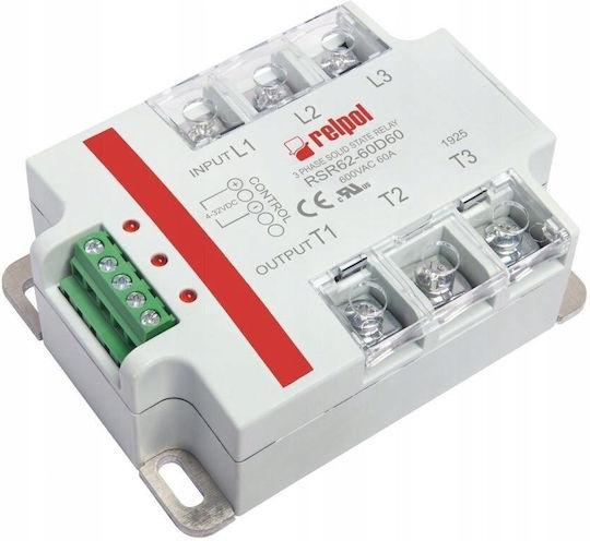 Three-phase Solid State Relays 600v Ac 4-32v Dc Ac3 60/600v Ac Rsr62-60d60