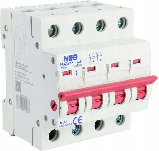 Neo Dl 4p 63a Изолационен Прекъсвач Fr 63a 4p