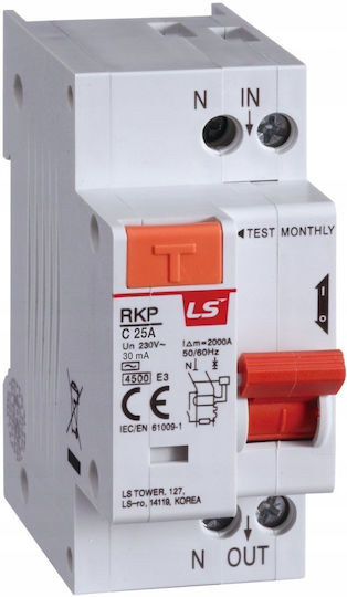 Residual Current Circuit Breaker 2p C 20a 0.03a Rkp 1p+n C20a 30ma