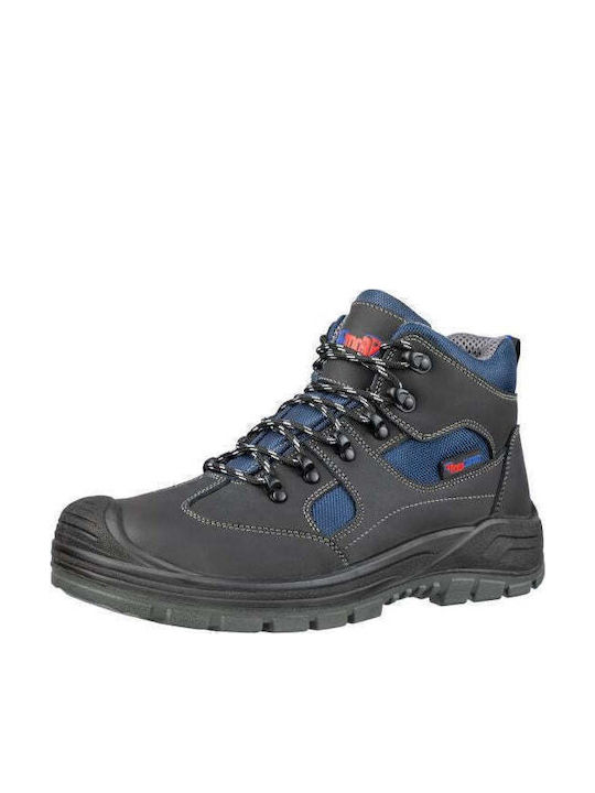Albatros Safe Mid Pantof de Siguranță Impermeabil Negru S3 cu Certificare A FO SRC WRU