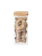 Orion Glass Brown Jar for Coffee Pasta with Lid 320ml