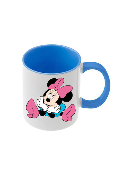 Κούπα Mickey Mouse Γαλάζια Λαβή Εσωτερικό