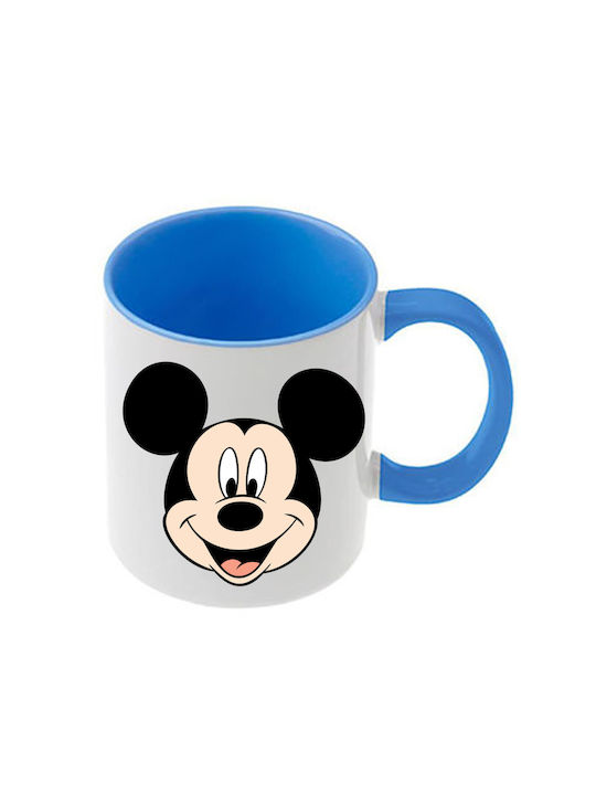 Κούπα Mickey Mouse Γαλάζια Λαβή Εσωτερικό