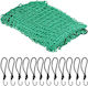 Protective Net Trailer Relaxdays 3x4m Green Weather-resistant Material 12 Hooks Included