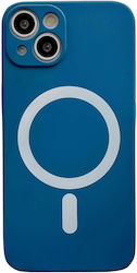 Husă Magsafe Apple iPhone 14 Pro Max Silicon Protecție Cameră Magnetică Încărcare Wireless Flippy Albastru