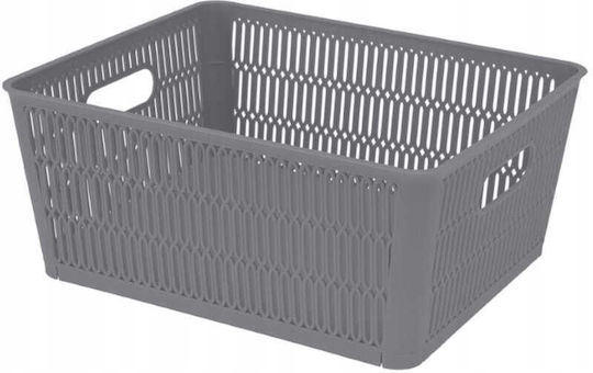 Koopman Coș De Depozitare Din Plastic Negru 28x23x12cm