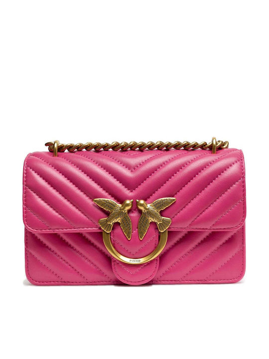 Pinko Love One Дамска Естетвана Кожена Чанта Pinko Love One Дамска Естетвана Кожена Чанта