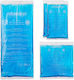 Relaxdays Set 4 Blaue Kühlpacks Blau 28x2x11 cm