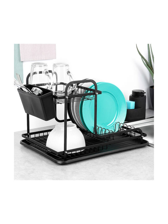 Orion Sink Strainer Metallic Black 42.5x32x29cm