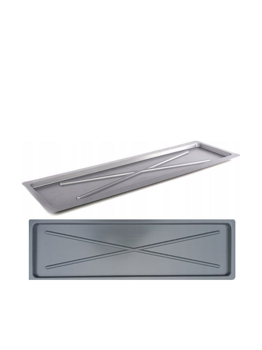 Altom Suprafață De Uscare Plastic Argintiu 75x25cm