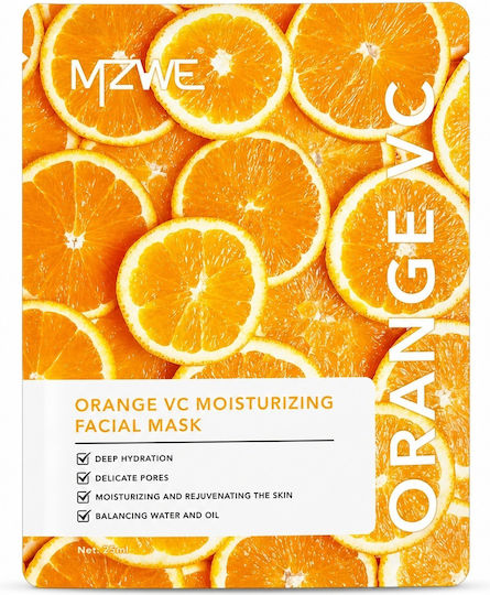 Mzwe Sheet Mască Facială Pentru Strălucire / Hidratare / Revitalizare / Netezire Cu Niacinamidă 25ml